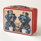 Spudey & Pamcen & Goldish Caty Metall Brotdose (Vorderseite)