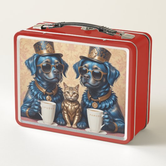 Spudey & Pamcen & Goldish Caty Metall Brotdose (Rückseite)