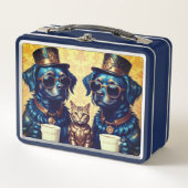 Spudey & Pamcen & Goldish Caty Metall Brotdose (Vorderseite)