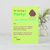 Spudman Yeehaw! Party lädt ein! Einladung (Stehend Vorderseite)