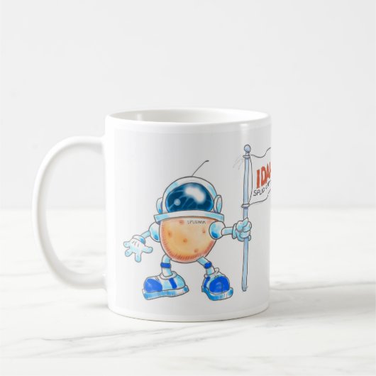 Spudnik behauptet den Mond für Idaho! Kaffeetasse (Links)