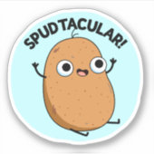 Spudtacular Funny Potato Pub Aufkleber (Vorderseite)