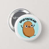 Spudtacular Funny Potato Pub Button (Vorne & Hinten)