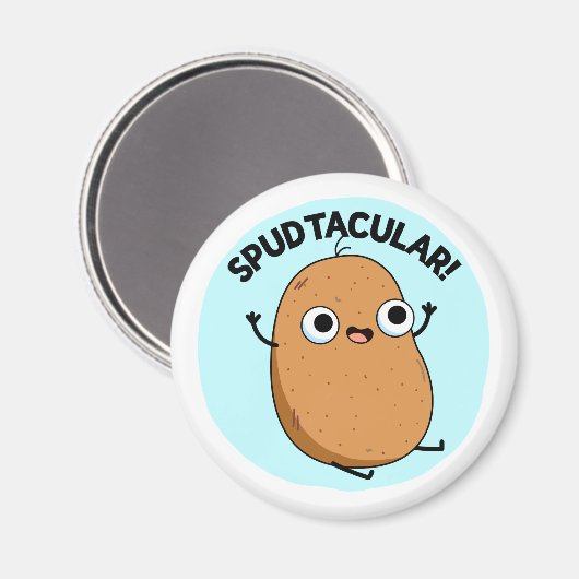 Spudtacular Funny Potato Pub Magnet (Vorderseite/Rückseite)