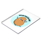 Spudtacular Funny Potato Pub Notizblock (Linke Seite)