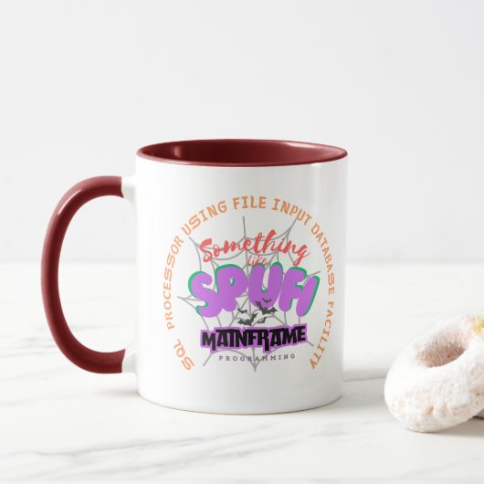 SPUFI in der Mainframe-Programmierung Tasse (Mit Donut)