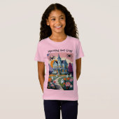 Spuk aber gemütliches Halloween Spuk Haus T-Shirt (Vorne ganz)