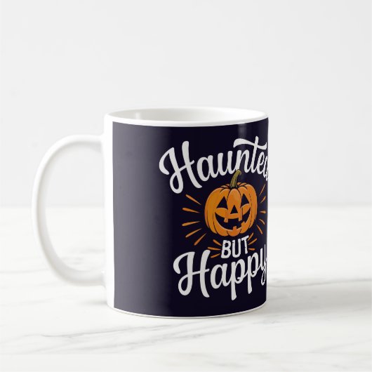 Spuk aber glücklich Personalisiert Kaffeetasse (Links)