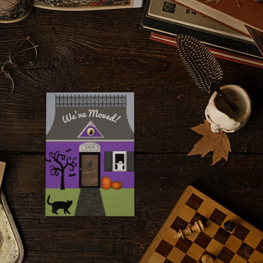 Spuk Adressenwechsel Postkarte