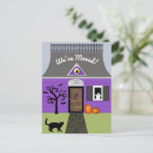 Spuk Adressenwechsel Postkarte (Stehend Vorderseite)