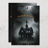 Spuk All Hallow Eve Party Einladung (Vorne/Hinten)