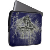 Spuk altes Holzhaus Laptopschutzhülle (Vorne Rechts)