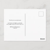 Spuk antikes Haus, Halloween-Einladung Postkarte (Rückseite)