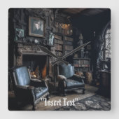 Spuk Archive Quadratische Wanduhr (Vorderseite)