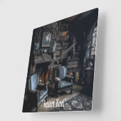 Spuk Archive Quadratische Wanduhr (Winkel)