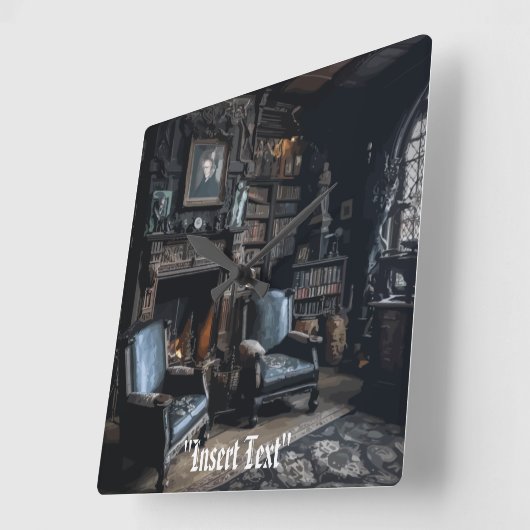 Spuk Archive Quadratische Wanduhr (Winkel)