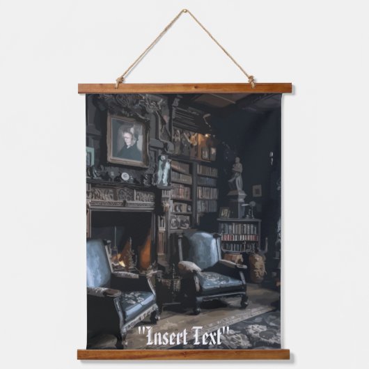 Spuk Archive Wandteppich Mit Holzrahmen (Vorderseite)