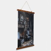Spuk Archive Wandteppich Mit Holzrahmen (Gewinkelt)