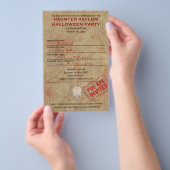 Spuk Asyl-Halloween-Party Flyer (Handgriff)