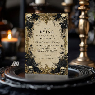 Spuk barocke gotische Halloween-Ansammlung Einladung