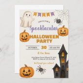 Spuk Bash-Aufruf für Trick-oder-Leckerei Einladung (Vorne/Hinten)