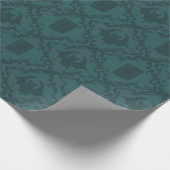 Spuk Bibliotheksbücher und Gemusterte Fledermäuse Geschenkpapier (Ecke)