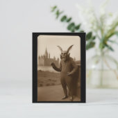 Spuk bizarre-seltsames Bat-KreaturenkreaturHallowe Postkarte (Stehend Vorderseite)