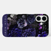 Spuk Blooms Blau Case-Mate iPhone Hülle (Rückseite (Horizontal))