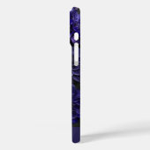 Spuk Blooms Blau Case-Mate iPhone Hülle (Rückseite / Links)