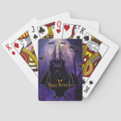 Spuk Burg Halloween Spielkarten (Rückseite)