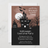 Spuk Burg Spooky Halloween Einladung (Vorderseite)