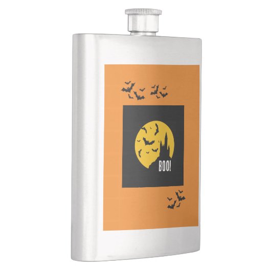 Spuk Castle Halloween Custom Classic Flask Flachmann (Rechts)