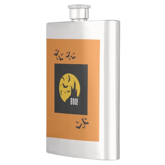 Spuk Castle Halloween Custom Classic Flask Flachmann (Links)