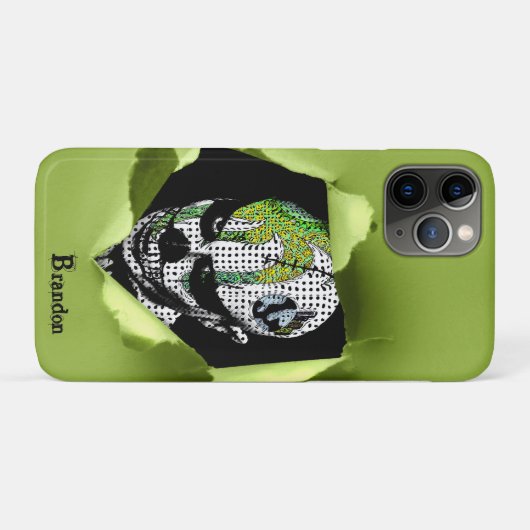 Spuk Clown durch geklatschtes Loch gezeigt Case-Mate iPhone Hülle (Rückseite (Horizontal))