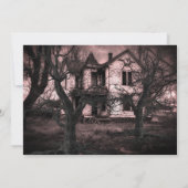 Spuk Creaky Old House Party Einladung (Rückseite)