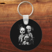 Spuk Creepy Doll Horror Tower Halloween Goth Alt Schlüsselanhänger (Vorderseite)