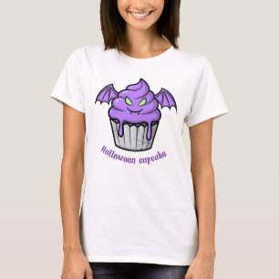 Spuk Cupcake mit leuchtenden Augen T-Shirt