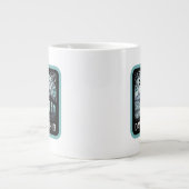 Spuk Dayton Ohio Gothic Skyline Design Jumbo-Tasse (Vorderseite)