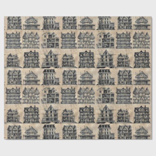 Spuk Dollerhaus Blueprint Geschenkpapier (Flach)
