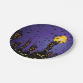 Spuk Dorfplatte Pappteller (Schrägansicht)