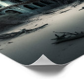 'Spuk Dumas Beach 1' Poster (Ecke)