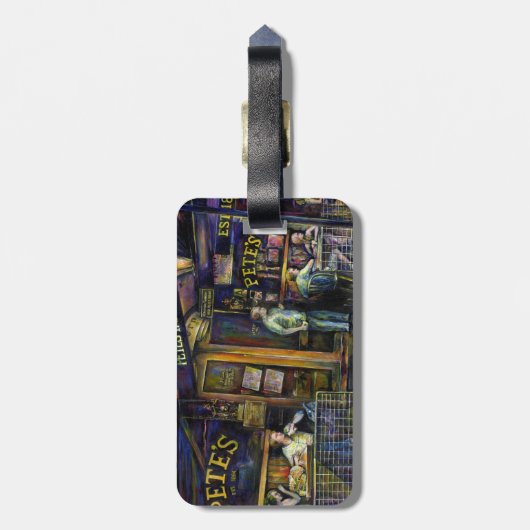  Spuk durch die amorphe Form der Schatten Gepäckanhänger (Rückseite vertikal)