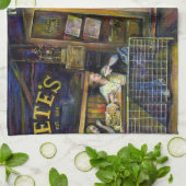 Spuk durch die amorphe Form der Schatten Geschirrtuch (Gefaltet)