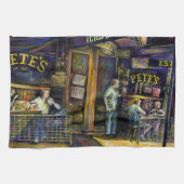 Spuk durch die amorphe Form der Schatten Geschirrtuch (Horizontal)