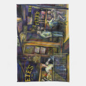 Spuk durch die amorphe Form der Schatten Geschirrtuch (Vertikal)