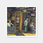 Spuk durch die amorphe Form der Schatten Serviette (Vorderseite)