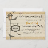 Spuk Einladung zu Halloween Housewarming (Vorderseite)
