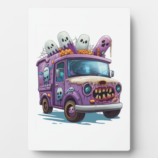 Spuk Eiskrem LKW Fotoplatte (Vorderseite)