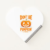 Spuk Ernte - Doppelseitiger Halloween Pumpkin & Notizblock (Rückseite)