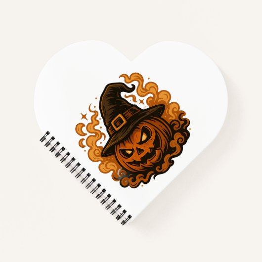 Spuk Ernte - Doppelseitiger Halloween Pumpkin & Notizblock (Vorderseite)